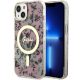 Guess GUHMP14MHCFWWSP Flower MagSafe iPhone 14 Plus// 15 Plus 6.7" różowy /, hátlap, tok, rózsaszín