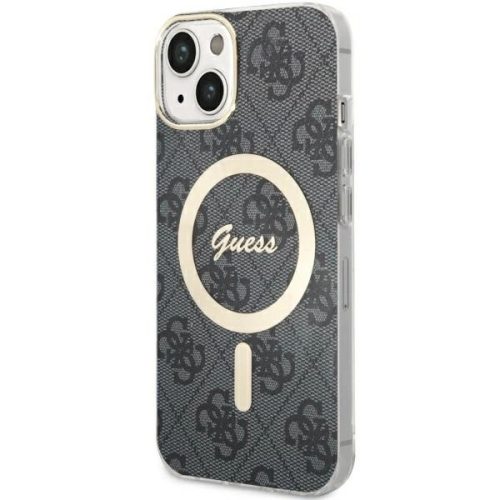 Guess 4G MagSafe hátlap, tok iPhone 14, fekete