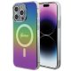 Guess IML Iridescent MagSafe hátlap, tok iPhone 15 Pro, fekete