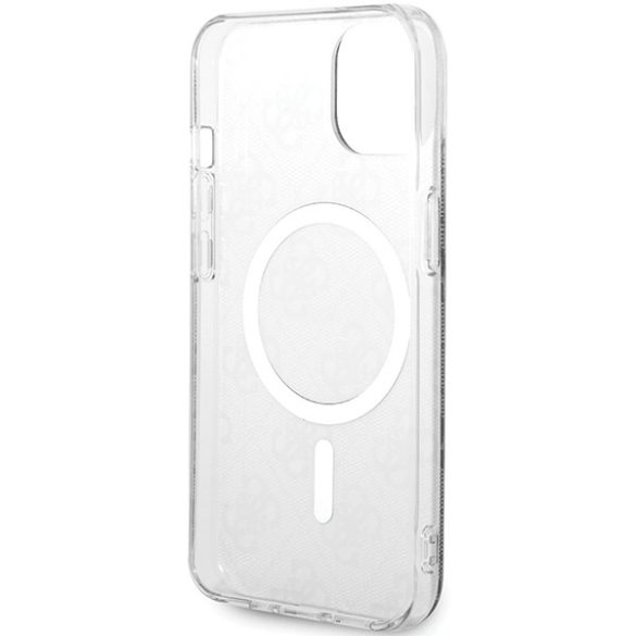 Guess iPhone 13/14/15 Magsafe IML 4G (GUHMP15SH4STK) Magsafe kompatibilis hátlap, tok, fekete