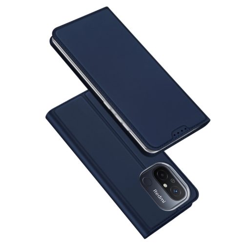 Dux Ducis Skin Pro oldalra nyíló tok Xiaomi Redmi 11A/Poco C55/Redmi 12C Cover Flip Card Wallet Stand, kék