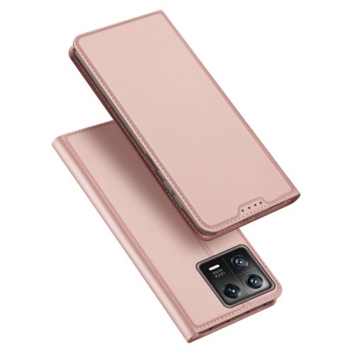 Dux Ducis Skin Pro Case Xiaomi 13 Flip Card Wallet Stand oldalra nyíló tok, rózsaszín