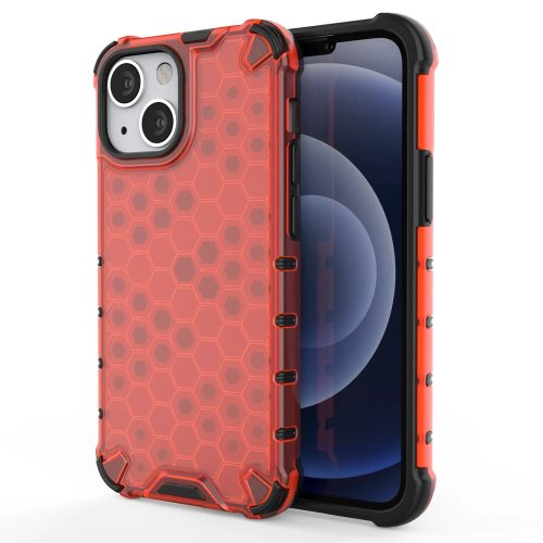 Honeycomb Case iPhone 13 mini ütésálló hátlap, tok, piros