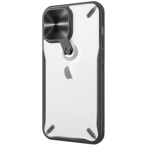 Nillkin Cyclops Case ütésálló tok kamerafedéllel és összecsukható állvánnyal iPhone 13 Pro Max, fekete