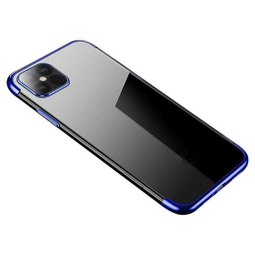 Clear Color Case iPhone 13 mini szilikon hátlap, tok, átlátszó-kék