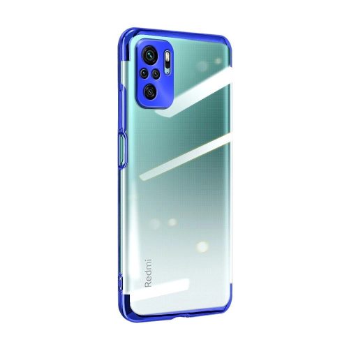 Clear Color Case Xiaomi redmi Note 10 5G/Poco M3 Pro szilikon hátlap, tok, átlátszó-kék