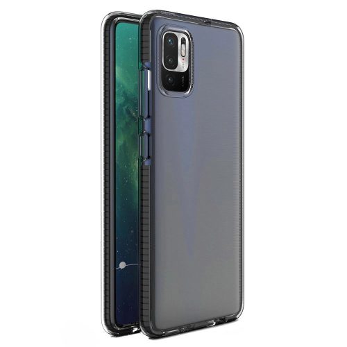 Spring Case cover gel TPU tok Xiaomi Redmi Note 10 5G/Poco M3 Pro, fekete