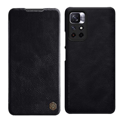 Nillkin Qin tok Flip tok Xiaomi Redmi Note 11T 5G/11S 5G/11 5G (Kína)/Poco M4 Pro 5G, fekete