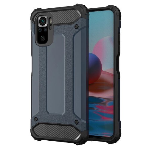 Hybrid Armor Tough Rugged Xiaomi Redmi Note 11T 5G/Redmi Note 11S 5G/Poco M4 Pro 5G ütésálló hátlap, tok, kék