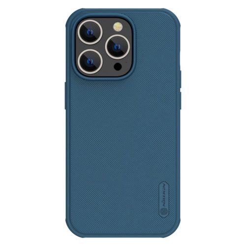 Nillkin Super Frosted Shield Pro Armor Case ütésálló tok iPhone 14 Pro hátsó borítás, kék