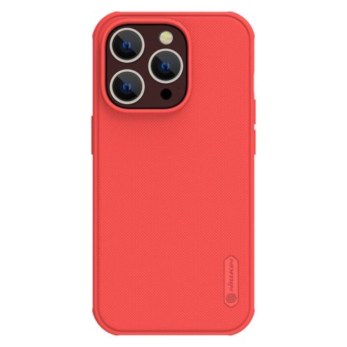 Nillkin Super Frosted Shield Pro Armor Case ütésálló tok iPhone 14 Pro Max, hátlap, piros