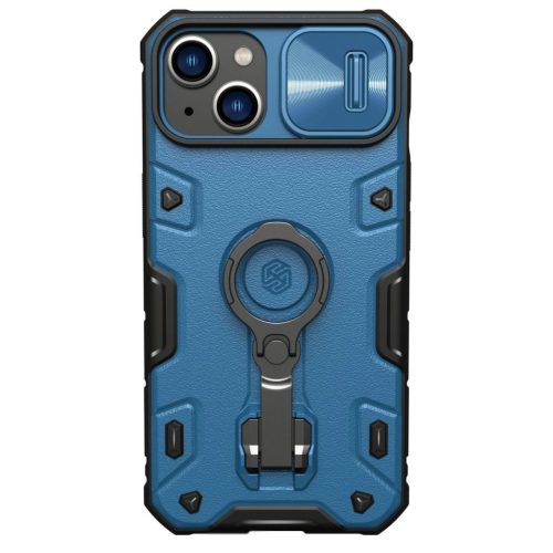 Nillkin CamShield Armor Pro Magnetic Case iPhone 14 case MagSafe ütésálló hátlap, tok, kék