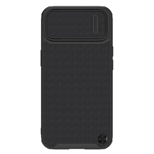 Nillkin Textured S tok iPhone 14, Armor Case kamerafedéllel, fekete