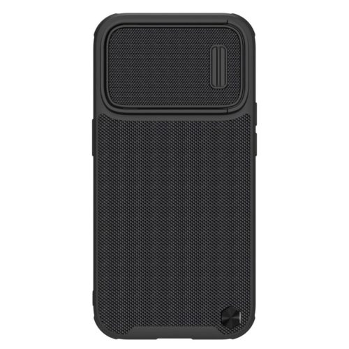 Nillkin Textured S tok iPhone 14 Pro Armor Case kamerafedéllel, fekete