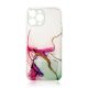 Marble Case iPhone 12 Pro szilikon hátlap, tok, átlátszó-mintás