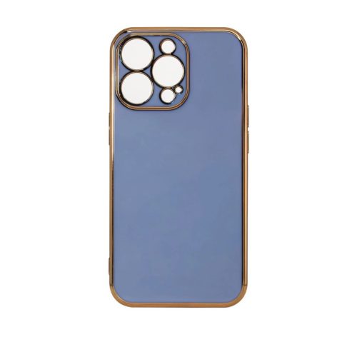 Lighting Color Case for Xiaomi Redmi Note 11, arany keret zselés tok, kék