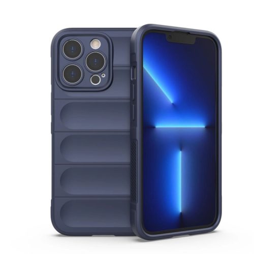 Magic Shield ütésálló hátlap, tok iPhone 13 Pro Max case, sötétkék