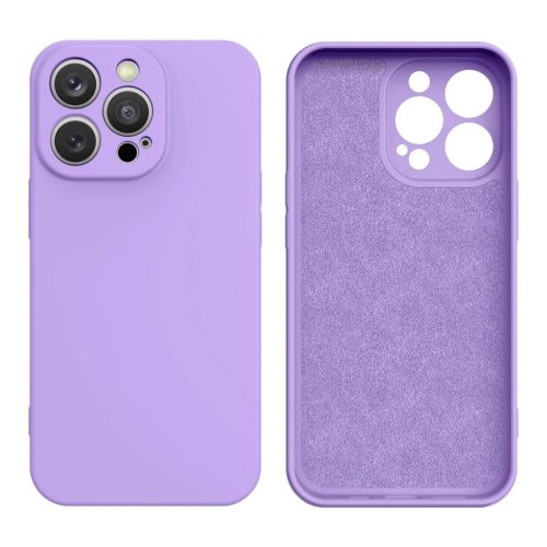 Silicone case hátlap, tok iPhone 14 Plus, lila