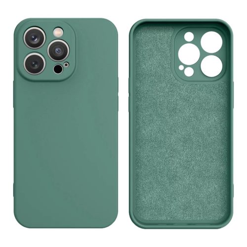 Silicone case hátlap, tok iPhone 14 Plus, zöld