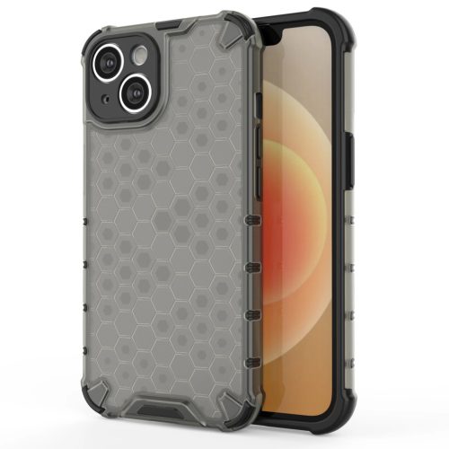 Honeycomb Case iPhone 14 Plus ütésálló hátlap, tok, fekete