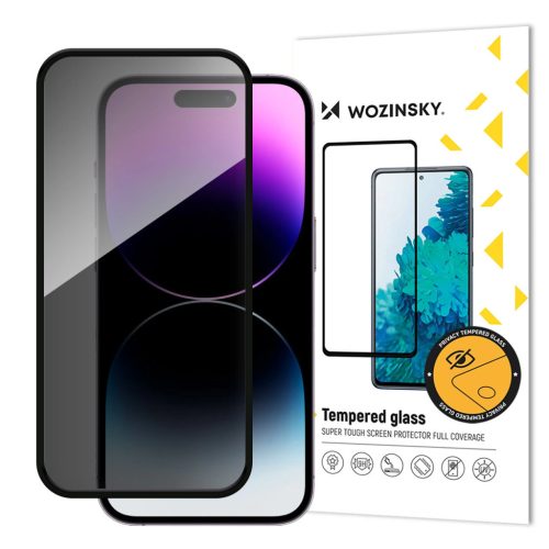 Wozinsky Privacy Glass edzett PRIVACY betekintésvédett iPhone 16