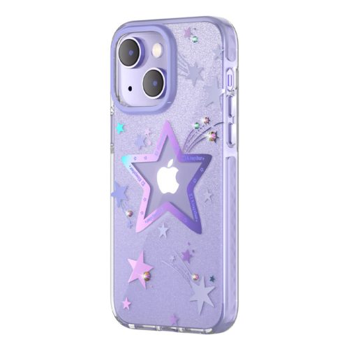 Kingxbar Heart Star Series tok iPhone 14 Plus, lila