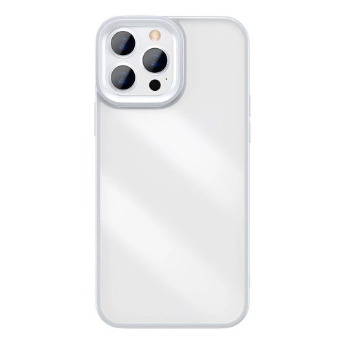 Baseus Crystal Phone Case Armor tok iPhone 13 Pro zselés keret, szürke