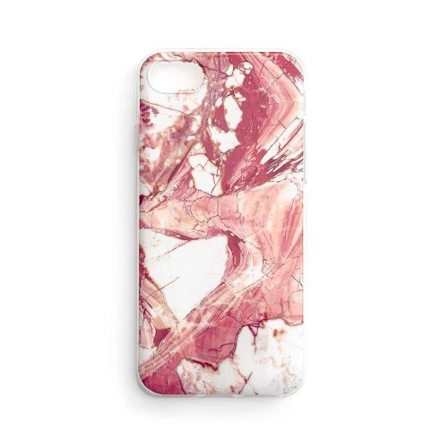 Wozinsky Marble cover Xiaomi Mi 11i/Poco F3 márvány mintás hátlap, tok, rózsaszín