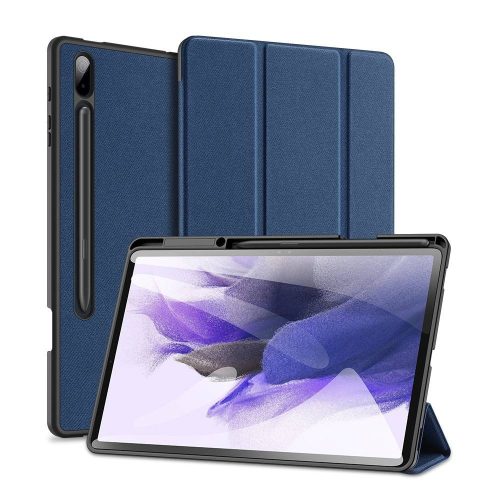 Dux Ducis Domo Series Samsung Galaxy Tab S7 FE 5G 12.4" T730/T736 oldalra nyíló smart tok, kék