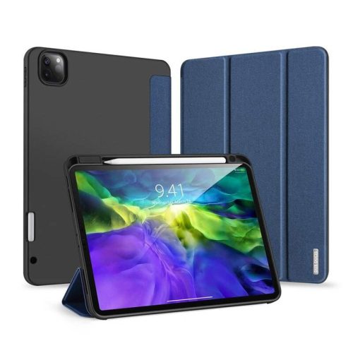 Dux Ducis Domo Lite Series iPad Pro 12.9" (2018/2020) oldalra nyíló smart tok, kék