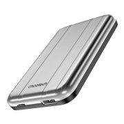   Choetech B655 Mini Powerbank, Magsafe kompatibilis hordozható külső akkumulátor, USB-A/USB-C, 5000 mAh, ezüst