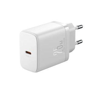 Joyroom JR-TCF11 fast charger hálózati töltő adapter, gyorstöltő, USB-C, PD 25W, 3A, fehér