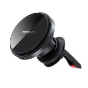   Choetech T204-F Gravity Car Charger univerzális mágneses autós telefontartó és vezetéknélküli töltő szellőzőrácsra, 15W, fekete