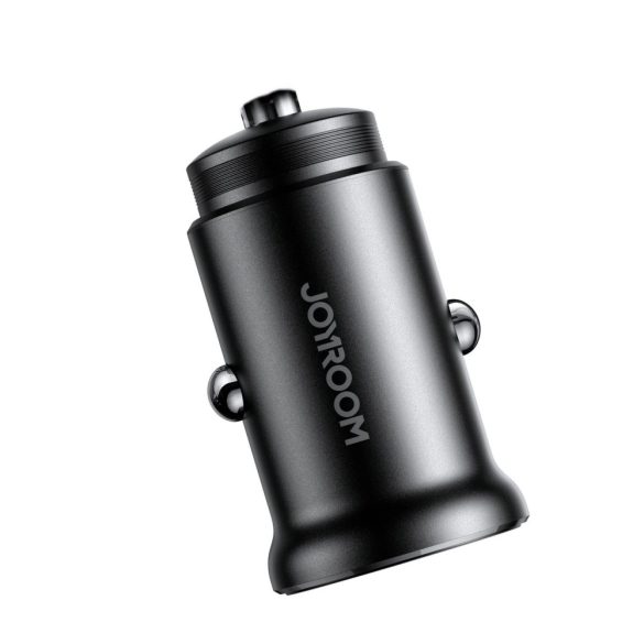 Joyroom JR-CCN05 Car Charger autós szivargyújtó, USB-A/USB-C, PD, QC 3.0, 30W, fekete