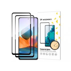   Wozinsky 2db Glass Screen 5D Full Glue Xiaomi Redmi Note 10 Pro teljes kijelzős edzett üvegfólia, 9H keménységű, tokbarát, fekete