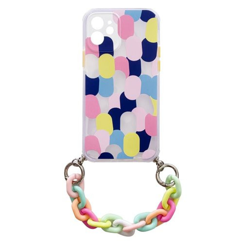 Color Chain Case Samsung Galaxy A52 4G/A52 5G/A52s 5G szilikon hátlap, tok, mintás, színes