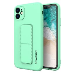   Wozinsky Kickstand Case Samsung Galaxy A52 4G/A52 5G/A52s 5G szilikon hátlap, tok, menta zöld