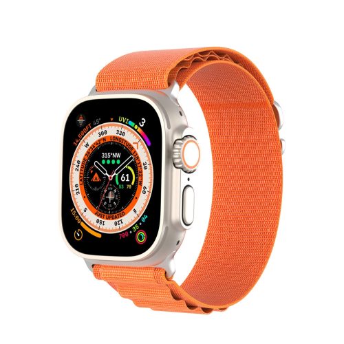 Dux Ducis Buckle Strap for Apple Watch 1/2/3/4/5/6/7/8/9/SE/Ultra, 38/40/41mm óraszíj, narancssárga