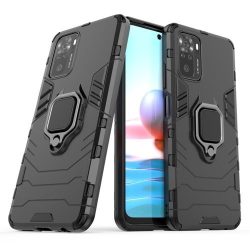   Armor Ring Xiaomi Redmi Note 10/Note 10S ütésálló hátlap, tok, fekete