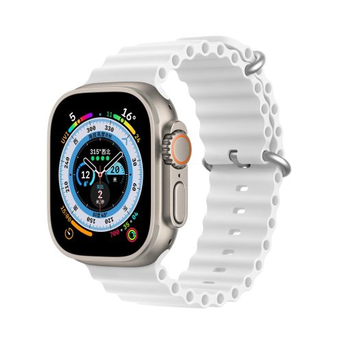 Dux Ducis Strap Apple Watch 2/3/4/5/6/7/8/9/SE, 42/44/45mm óraszíj, fehér