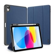   Dux Ducis Domo case iPad 10.9" (2022) oldalra nyíló okos tok, érintőceruza tartóval, kék