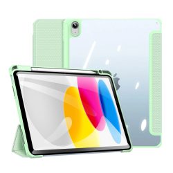   Dux Ducis Toby case iPad 10.9" (2022) oldalra nyíló okos tok, érintőceruza tartóval, zöld