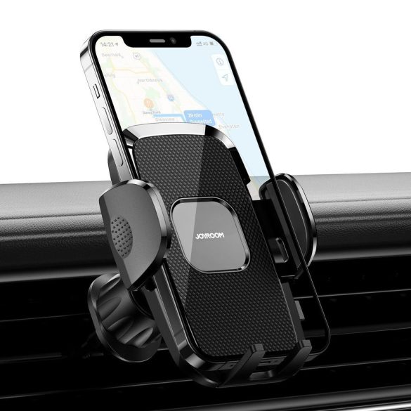 Joyroom Car Phone Clip Holder Air Vent univerzális autós telefontartó szellőzőrácsra, fekete