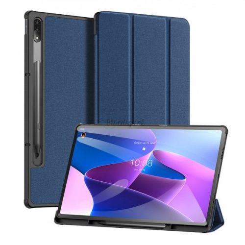 Dux Ducis Domo Series Lenovo Tab P12 Pro 12.6" (2021) oldalra nyíló smart tok, sötétkék