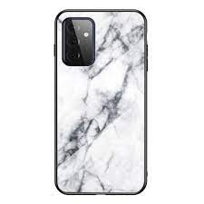 Wozinsky Marble cover Samsung Galaxy A22 5G márvány mintás hátlap, tok, fehér