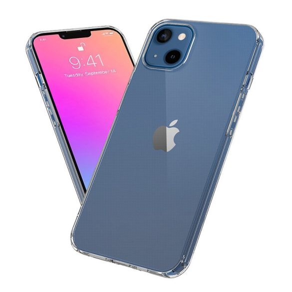 iPhone 13 Slim Case 0.5mm szilikon hátlap, tok, átlátszó