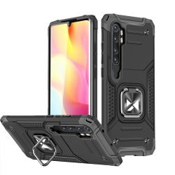   Wozinsky Armor Ring Xiaomi Redmi Note 10 Pro ütésalló hátlap, tok, fekete