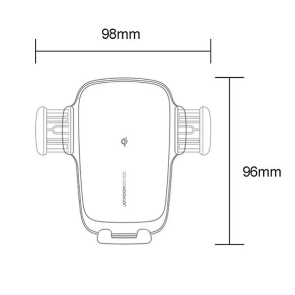 Joyroom JR-ZS248 Car CD Charger 15W univerzális automata autós telefontartó és QI indukciós vezetéknélküli töltő fekete