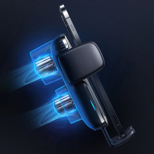 Joyroom JR-ZS248 Car CD Charger 15W univerzális automata autós telefontartó és QI indukciós vezetéknélküli töltő fekete