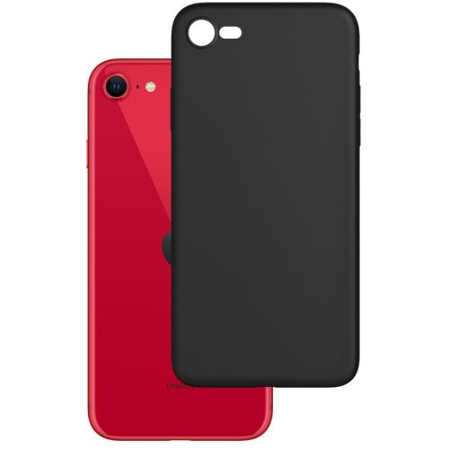 Soft Case iPhone 7/8/SE (2020/2022) hátlap, tok, fekete